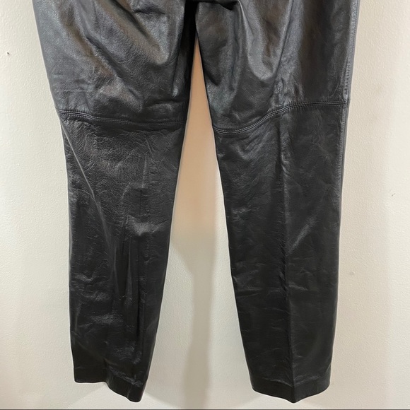 Lauren Ralph Lauren Black 100% Leather Riding Pants Sz 4 - Picture 6 of 13